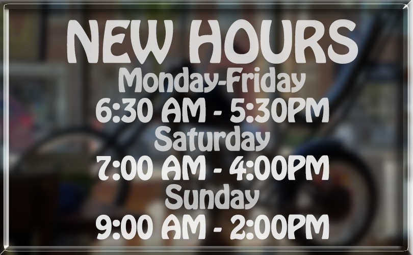 Cafe Blue New Hours
